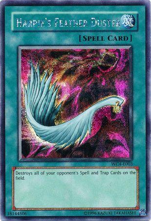 Normal Spell, Prismatic Secret Rare, Spell, Unlimited, World Championship 2004: GBA Promo Harpie's Feather Duster [WC4-E003] Prismatic Secret Rare - Trading Card World