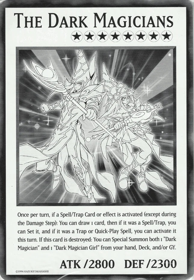 Common, Dark, Duel Overload, Fusion/Effect Monster, Spellcaster, Unlimited The Dark Magicians (Oversized) Common - Trading Card World