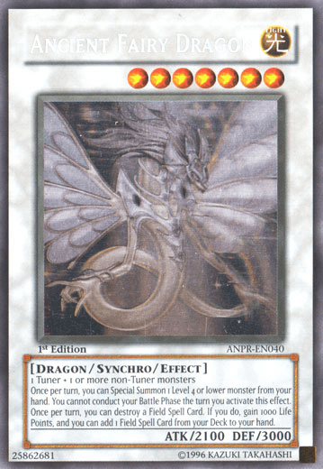 1st Edition, Ancient Prophecy, Dragon, Ghost Rare, Light, Synchro/Effect Monster, Unlimited Ancient Fairy Dragon [ANPR-EN040] Ghost Rare - Trading Card World