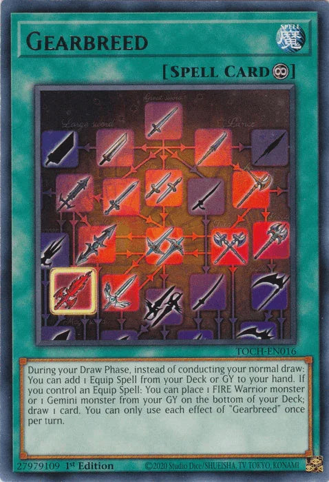 1st Edition, Continuous Spell, Rare, Spell, Toon Chaos, Unlimited Gearbreed [TOCH-EN016] Rare - Trading Card World