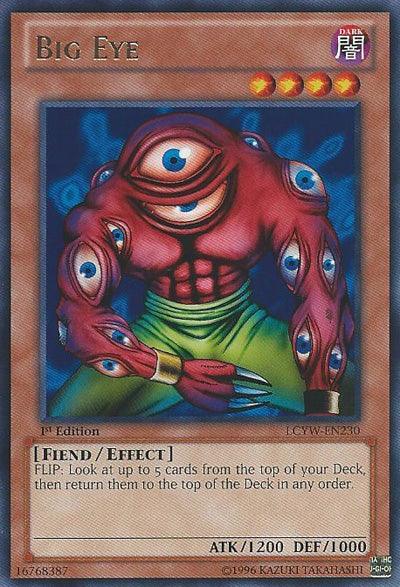 1st Edition, Dark, Effect Monster, Fiend, Legendary Collection 3: Yugi's World, Rare, Unlimited Big Eye [LCYW-EN230] Rare - Trading Card World