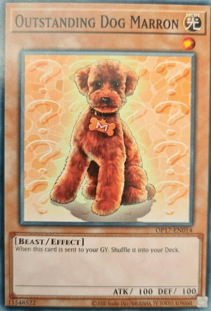 Beast, Common, Effect Monster, Light, OTS Tournament Pack 17, Unlimited Outstanding Dog Marron [OP17-EN014] Common - Trading Card World