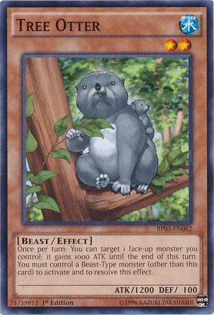1st Edition, Battle Pack 3: Monster League, Beast, Common, Effect Monster, Water Tree Otter [BP03-EN062] Common - Trading Card World