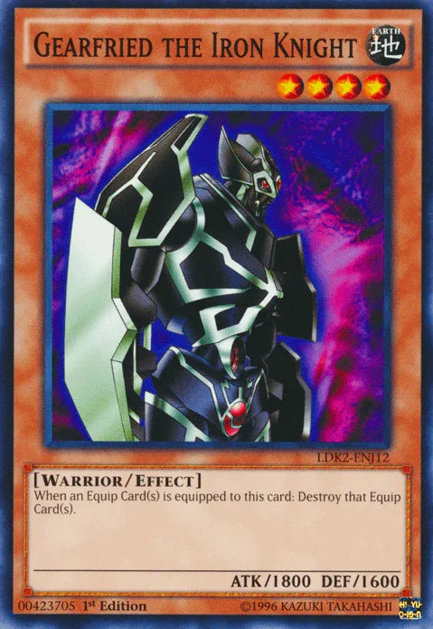 1st Edition, Common, Earth, Effect Monster, Legendary Decks II, Unlimited, Warrior Gearfried the Iron Knight [LDK2-ENJ12] Common - Trading Card World