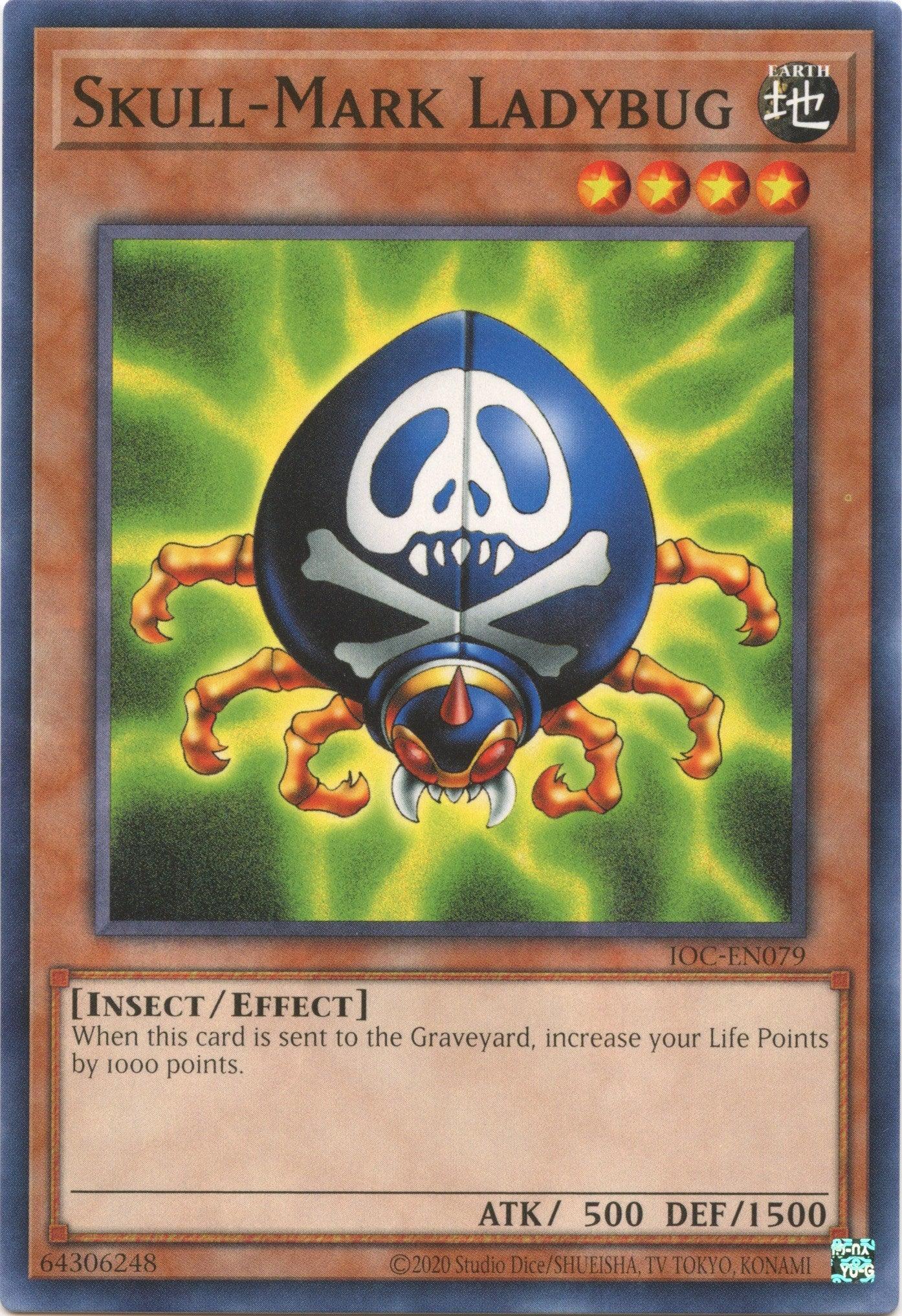 Common, Earth, Effect Monster, Insect, Invasion of Chaos (25th Anniversary Edition), Unlimited Skull-Mark Ladybug (25th Anniversary) [IOC-EN079] Common - Trading Card World
