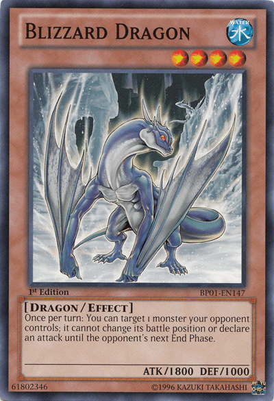 1st Edition, Battle Pack: Epic Dawn, Common, Dragon, Effect Monster, Unlimited, Water Blizzard Dragon [BP01-EN147] Common - Trading Card World