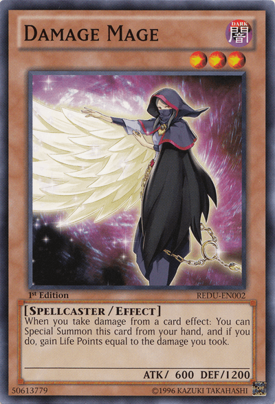 1st Edition, Common, Dark, Effect Monster, Return of the Duelist, Spellcaster, Unlimited Damage Mage [REDU-EN002] Common - Trading Card World