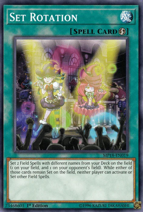 1st Edition, 2018 Mega-Tins Mega Pack, Common, Quick Play Spell, Spell Set Rotation [MP18-EN019] Common - Trading Card World
