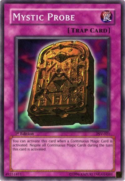 1st Edition, Common, Normal Trap, Pharaoh's Servant, Trap, Unlimited Mystic Probe [PSV-021] Common - Trading Card World