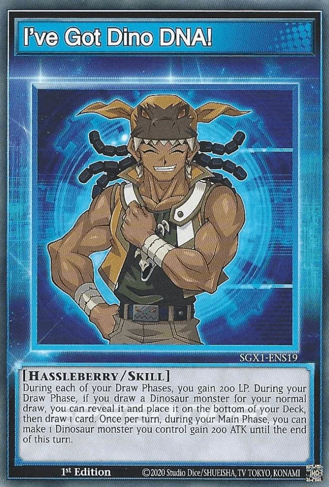 1st Edition, Common, Skill, Speed Duel GX: Duel Academy Box I've Got Dino DNA! [SGX1-ENS19] Common - Trading Card World