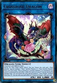 1st Edition, Dark, Dragon, Legendary Duelists: Season 2, Link/Effect Monster, Ultra Rare Crossrose Dragon [LDS2-EN114] Ultra Rare - Trading Card World