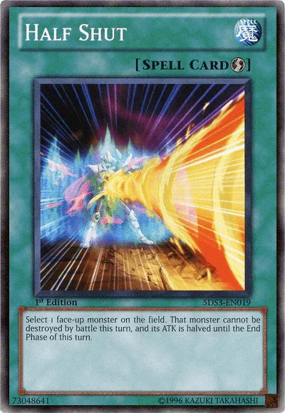 1st Edition, Common, Quick Play Spell, Spell, Starter Deck: Duelist Toolbox Half Shut [5DS3-EN019] Common - Trading Card World