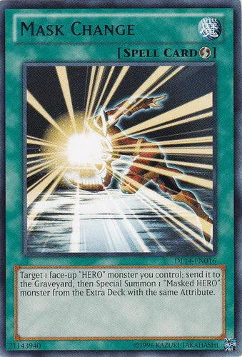 Duelist League Promo, Quick Play Spell, Rare, Spell, Unlimited Mask Change (Blue) [DL14-EN016] Rare - Trading Card World
