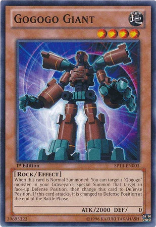 1st Edition, Common, Earth, Effect Monster, Rock, Star Pack 2014 Gogogo Giant [SP14-EN003] Common - Trading Card World