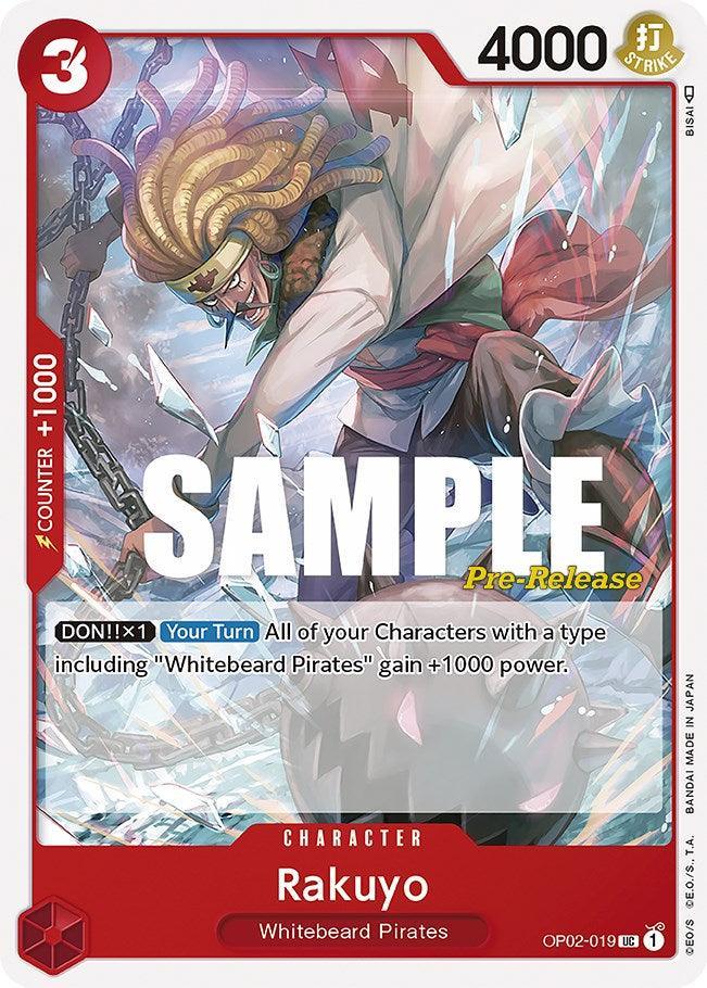 Character, Paramount War, Paramount War Pre-Release Cards, Uncommon, Whitebeard Pirates Rakuyo [Paramount War Pre-Release Cards] - Trading Card World