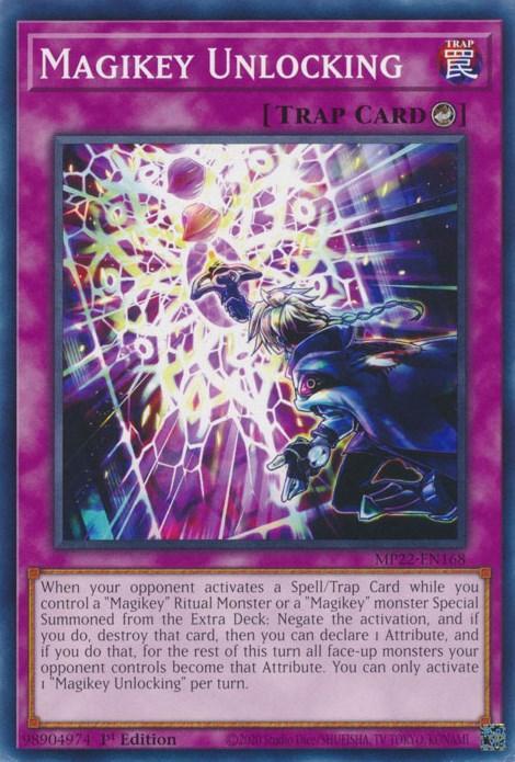 1st Edition, 2022 Tin of the Pharaoh's Gods, Common, Counter Trap, Trap Magikey Unlocking [MP22-EN168] Common - Trading Card World
