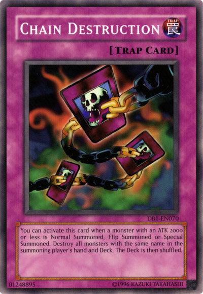 Common, Dark Beginning 1, Normal Trap, Trap, Unlimited Chain Destruction [DB1-EN070] Common - Trading Card World