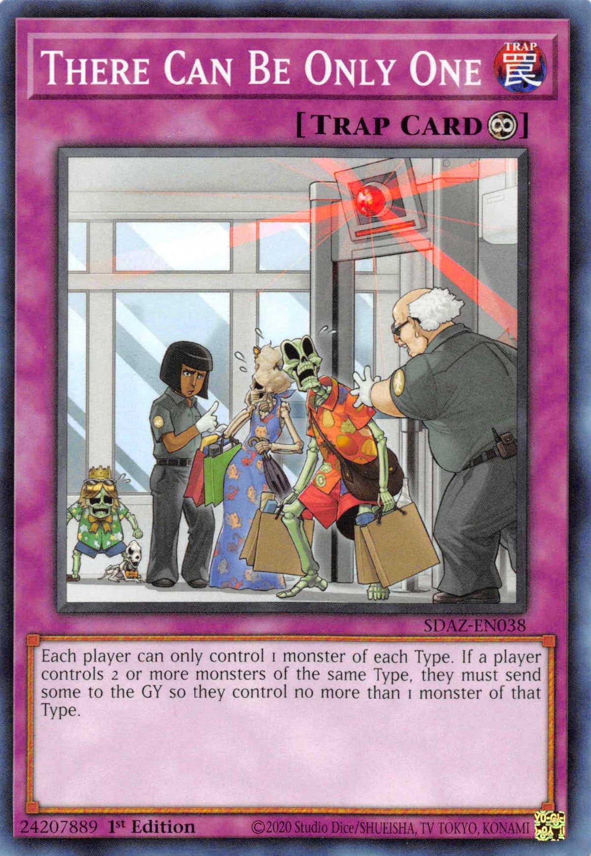 1st Edition, Common, Continuous Trap, Structure Deck: Albaz Strike, Trap There Can Be Only One [SDAZ-EN038] Common - Trading Card World