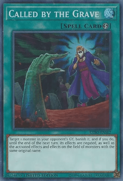 Extreme Force, Limited, Quick Play Spell, Spell, Super Rare Called by the Grave [EXFO-ENSE2] Super Rare - Trading Card World