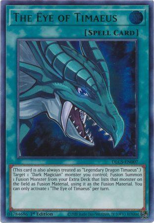 1st Edition, Dragons of Legend: The Complete Series, Normal Spell, Spell, Ultra Rare The Eye of Timaeus (Green) [DLCS-EN007] Ultra Rare - Trading Card World