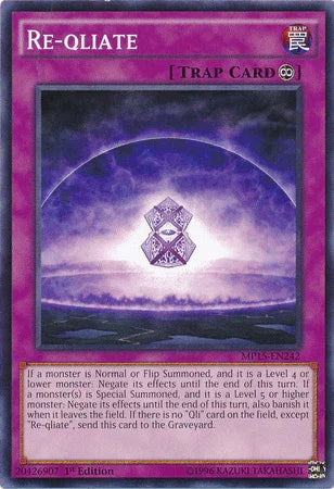 1st Edition, 2015 Mega-Tins Mega Pack, Common, Continuous Trap, Trap Re-qliate [MP15-EN242] Common - Trading Card World