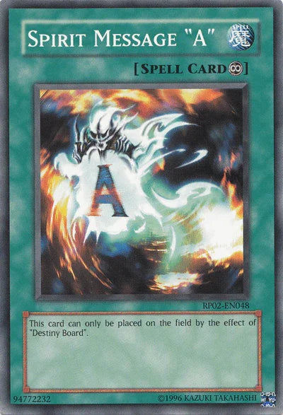 Common, Continuous Spell, Retro Pack 2, Spell, Unlimited Spirit Message "A" [RP02-EN048] Common - Trading Card World