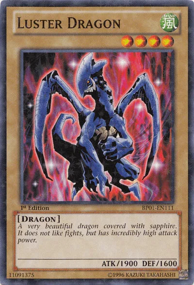 1st Edition, Battle Pack: Epic Dawn, Dragon, Normal Monster, Starfoil Rare, Unlimited, Wind Luster Dragon [BP01-EN111] Starfoil Rare - Trading Card World