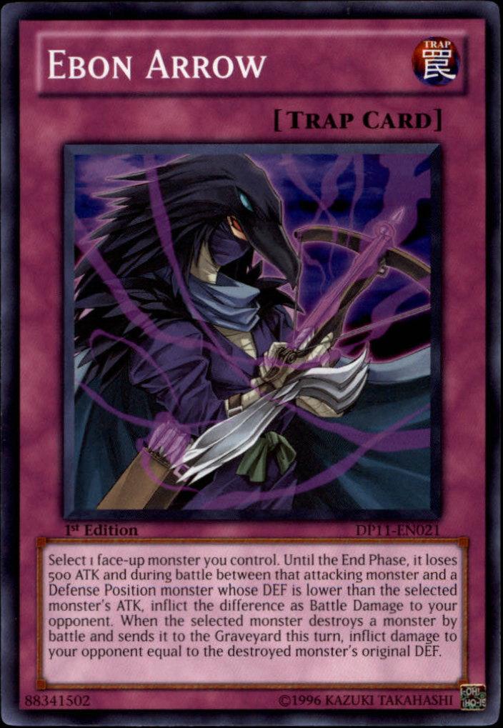 1st Edition, Common, Duelist Pack 11: Crow, Normal Trap, Trap Ebon Arrow [DP11-EN021] Common - Trading Card World