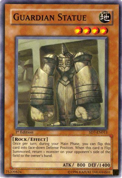 1st Edition, Common, Earth, Effect Monster, Rock, Structure Deck: Invincible Fortress, Unlimited Guardian Statue [SD7-EN013] Common - Trading Card World