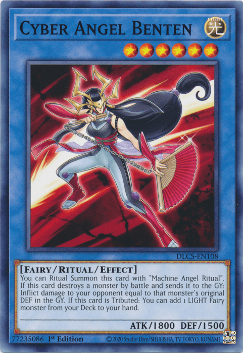1st Edition, Common, Dragons of Legend: The Complete Series, Fairy, Light, Ritual/Effect Monster Cyber Angel Benten [DLCS-EN108] Common - Trading Card World