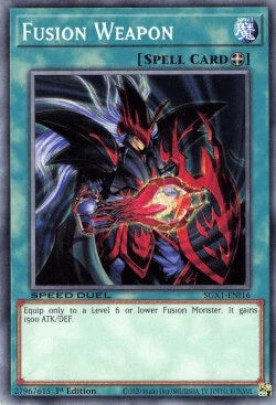 1st Edition, Common, Normal Spell, Speed Duel GX: Duel Academy Box, Spell Fusion Weapon [SGX1-ENI16] Common - Trading Card World