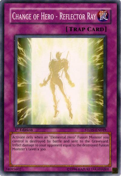 1st Edition, Common, Normal Trap, Strike of Neos, Trap, Unlimited Change of Hero - Reflector Ray [STON-EN049] Common - Trading Card World