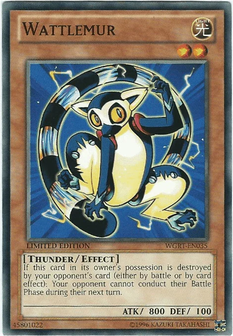 Battle Pack 2: War of the Giants Reinforcements, Common, Effect Monster, Light, Limited Wattlemur [WGRT-EN035] Common - Trading Card World