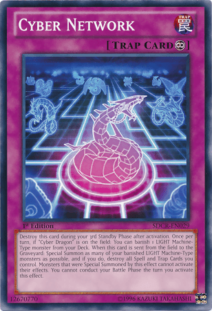 1st Edition, Common, Continuous Trap, Structure Deck: Cyber Dragon Revolution, Trap, Unlimited Cyber Network [SDCR-EN029] Common - Trading Card World