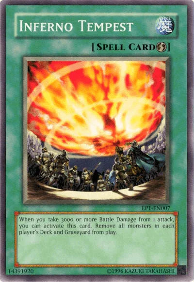 Common, Limited, Movie Exclusive Pack, Quick Play Spell, Spell Inferno Tempest [EP1-EN007] Common - Trading Card World