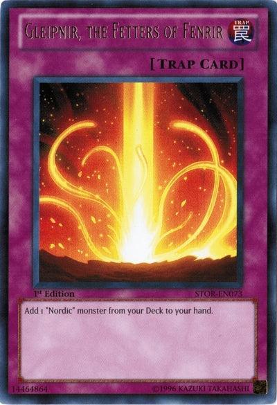1st Edition, Normal Trap, Storm of Ragnarok, Trap, Ultra Rare, Unlimited Gleipnir, the Fetters of Fenrir [STOR-EN073] Ultra Rare - Trading Card World