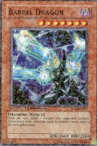 Dark, Duel Terminal 2, Effect Monster, Limited, Machine, Super Rare Barrel Dragon [DT02-EN005] Super Rare - Trading Card World
