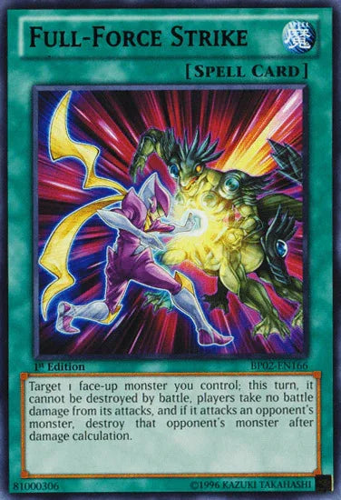 1st Edition, Battle Pack 2: War of the Giants, Normal Spell, Rare, Spell, Unlimited Full-Force Strike [BP02-EN166] Rare - Trading Card World