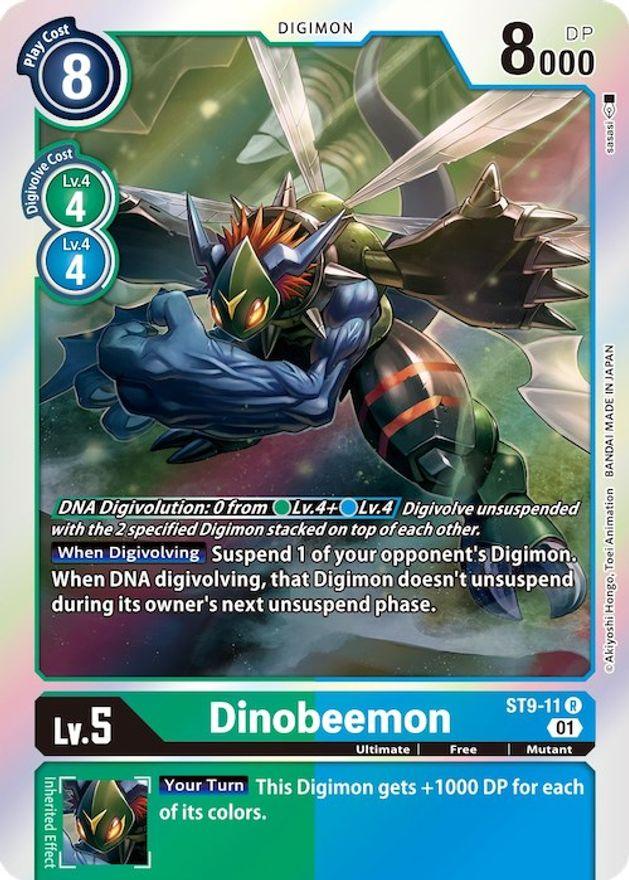 Digimon, Free, Green/Blue, Mutant, Rare, ST9-11, Starter Deck: Ultimate Ancient Dragon, Ultimate Dinobeemon [ST9-11] [Starter Deck: Ultimate Ancient Dragon] - Trading Card World