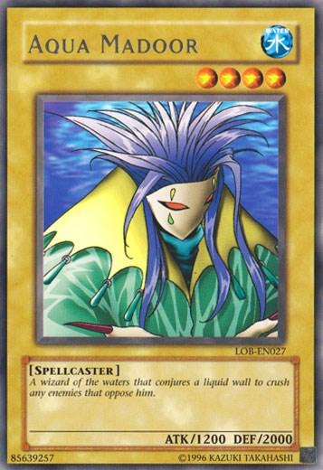 Normal Monster, Rare, Spellcaster, The Legend of Blue Eyes White Dragon, Unlimited, Water Aqua Madoor [LOB-EN027] Rare - Trading Card World