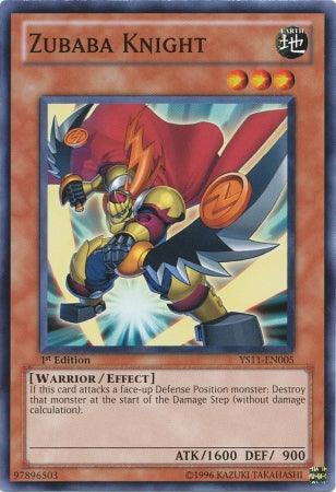 1st Edition, Common, Earth, Effect Monster, Starter Deck: Dawn of the Xyz, Warrior Zubaba Knight [YS11-EN005] Common - Trading Card World