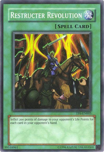 Normal Spell, Spell, Super Rare, Tournament Pack 6, Unlimited Restructer Revolution [TP6-EN005] Super Rare - Trading Card World