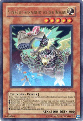 Dark Revelation Volume 4, Effect Monster, Light, Thunder, Ultra Rare, Unlimited Super-Electromagnetic Voltech Dragon [DR04-EN211] Ultra Rare - Trading Card World
