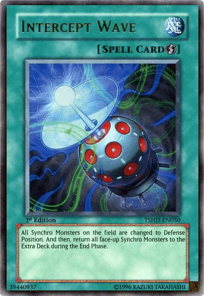 1st Edition, Quick Play Spell, Spell, The Shining Darkness, Ultra Rare, Unlimited Intercept Wave [TSHD-EN050] Ultra Rare - Trading Card World