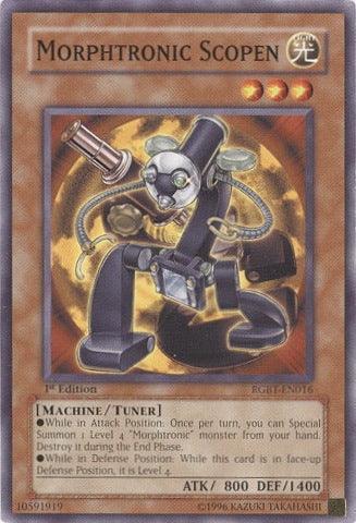 1st Edition, Common, Light, Machine, Raging Battle, Tuner Monster, Unlimited Morphtronic Scopen [RGBT-EN016] Common - Trading Card World