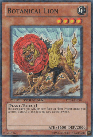Common, Duel Terminal 4, Earth, Effect Monster, Limited, Plant Botanical Lion [DT04-EN009] Common - Trading Card World