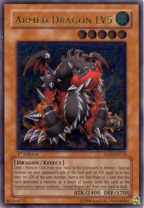 1st Edition, Dragon, Effect Monster, Soul of the Duelist, Ultimate Rare, Unlimited, Wind Armed Dragon LV5 [SOD-EN014] Ultimate Rare - Trading Card World