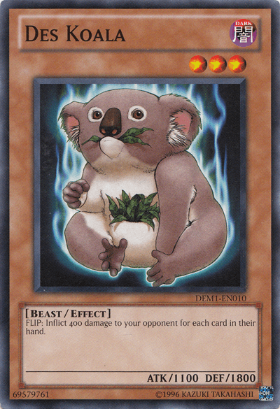 Beast, Common, Dark, Demo Pack, Effect Monster, Unlimited Des Koala [DEM1-EN010] Common - Trading Card World
