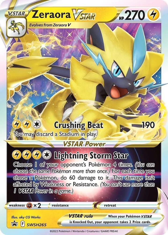Sword & Shield: Black Star Promos Zeraora VSTAR (SWSH265) [Sword & Shield: Black Star Promos] - Trading Card World