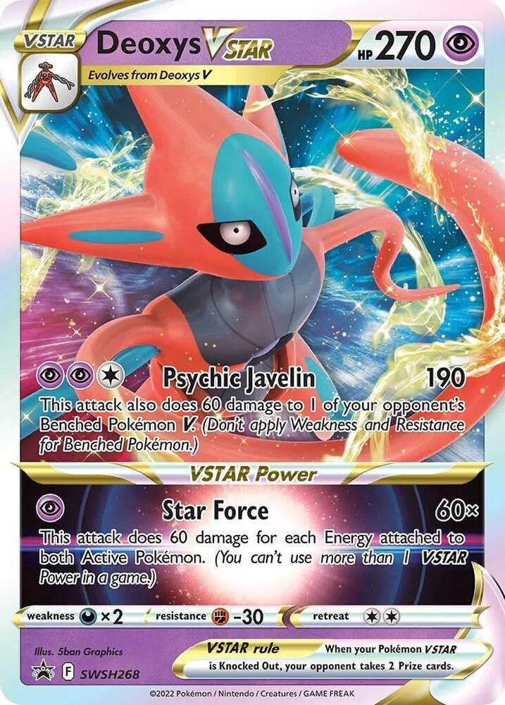 Sword & Shield: Black Star Promos Deoxys VSTAR (SWSH268) [Sword & Shield: Black Star Promos] - Trading Card World